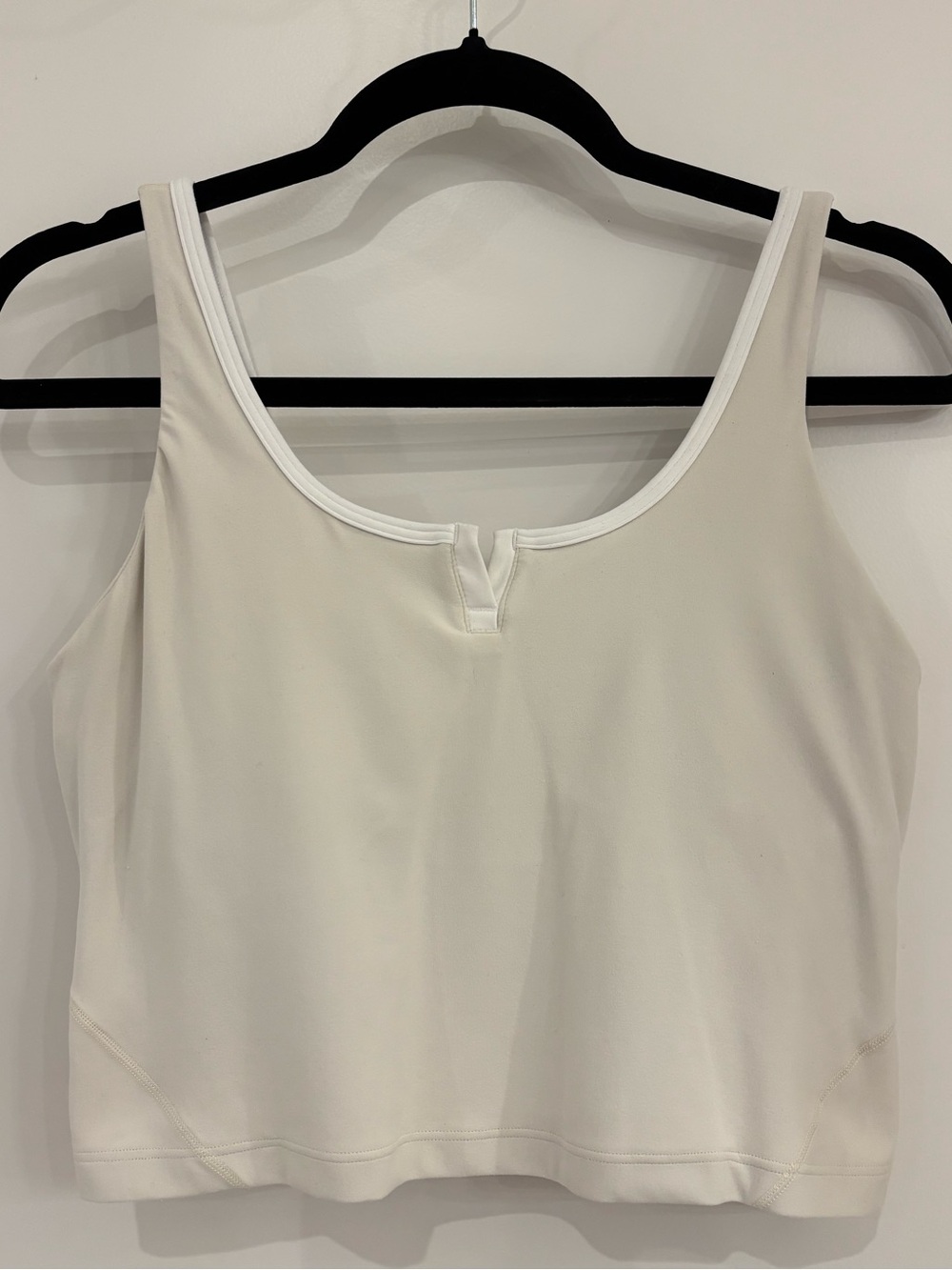lululemon athletica Light Ivory Notched-Neck Cropped Tank Top